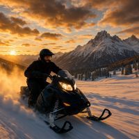 Aventure en motoneige aux Orres